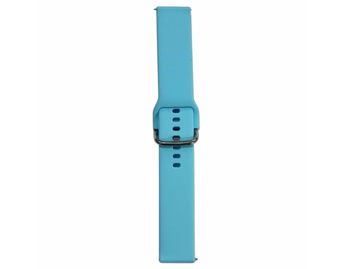 Ремешок для Smart Watch 20mm (металлическая застежка) голубой