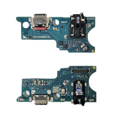 Шлейф для Samsung A042F, Galaxy A04e, коннектора наушников, коннектора зарядки, с микрофоном, High Copy