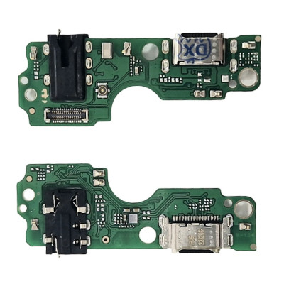 Шлейф для Tecno Spark 10 (KI5q), конектора зарядки, мікрофона, з компонентами, High Copy