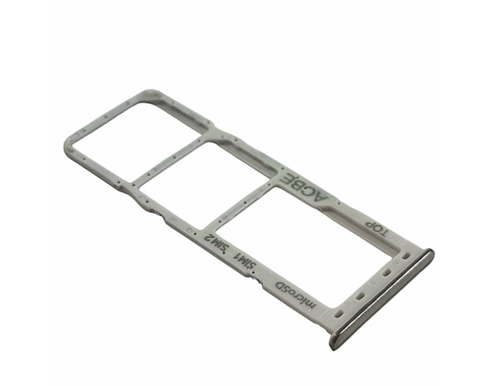 Держатель SIM-карты для Samsung A325 Galaxy A32, Dual Sim, серебро