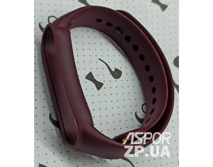 Ремешок для Xiaomi Mi Band 5 Silicone Bordo