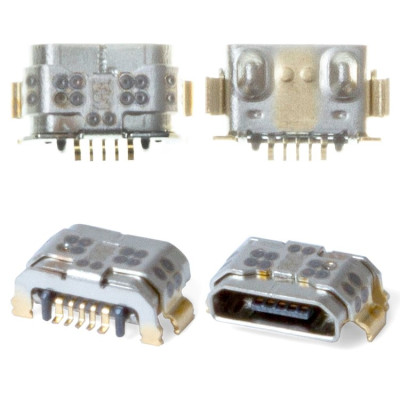 Конектор зарядки Huawei P9 Lite/Y3 2017/Y5 2017/Y6 2017/Y6 II; Samsung T290/T295, 5 pin, Micro-USB