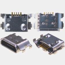 Коннектор зарядки Samsung A01 A015 / A03 Core A032 / A03 A035, Xiaomi Redmi 9A / 9AT / 9C / Poco C3 5 pin, Micro-USB  (Класс C)