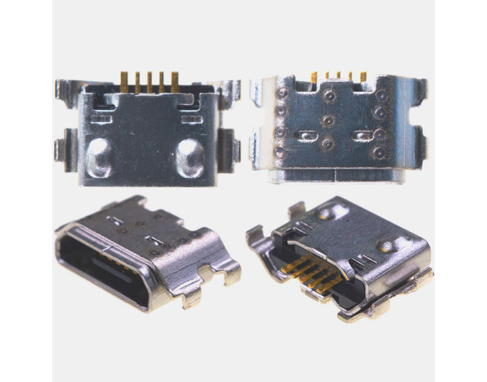 Коннектор зарядки Samsung A01 /A015 /A032 /A03 Core /A035 /A03 /Xiaomi Redmi 9A /Redmi 9c /Redmi A1 Plus /Redmi A1 /Poco C3 /Poco C50 /Redmi 10A /Redmi 12 (5 pin, micro USB тип-B)