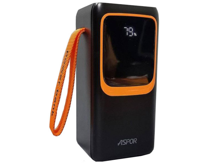 Портативная батарея (Power Bank) Aspor A350 Big Mac (22.5W/QC+PD) 50000mAh черный