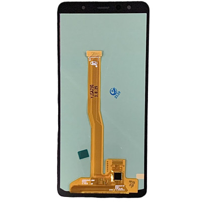 Дисплей з сенсорним екраном (модуль) Samsung A750, Galaxy A7 (2018), чорний, OLED