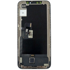 Дисплей с сенсорным экраном (модуль) iPhone X, черный, OLED, GX