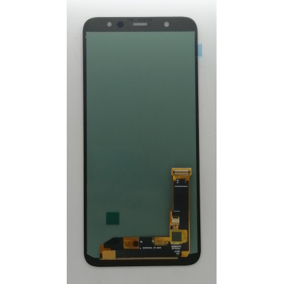 Дисплей з сенсорним екраном (модуль) Samsung A605 A6 Plus 2018, чорний, OLED