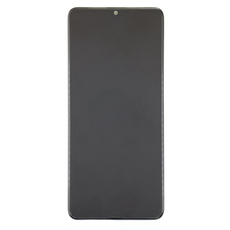 Дисплей с сенсорным экраном (модуль) Samsung A315 A31 2020, черный с рамкой, с широким ободком, OLED (Класс B)