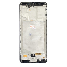 Дисплей з сенсорним екраном (модуль) Samsung A315 A31 2020, чорний з рамкою, з широким обідком, OLED
