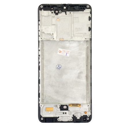 Дисплей с сенсорным экраном (модуль) Samsung A315 A31 2020, черный с рамкой, с широким ободком, OLED (Класс B)