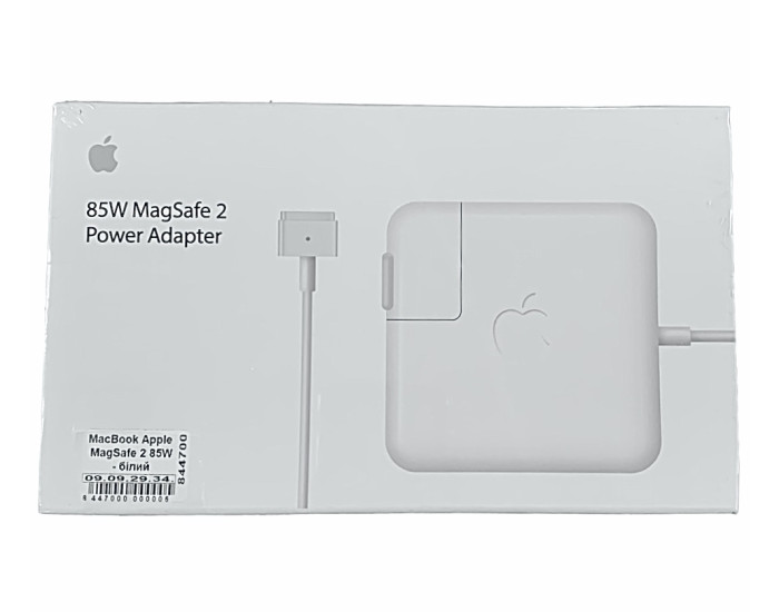 Мережеве зарядний пристрій MacBook Apple Magsafe 2 85W (MD506CHA/A1424) Білий
