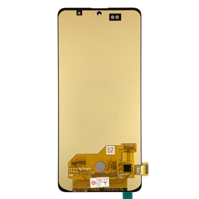 Дисплей з сенсорним екраном (модуль) Samsung A515 A51 2019, M317 M31s, чорний, c широким обідком, OLED