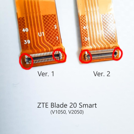 Дисплей с сенсорным экраном (модуль) ZTE Blade 20 Smart, (V2050), черный (Класс А)
