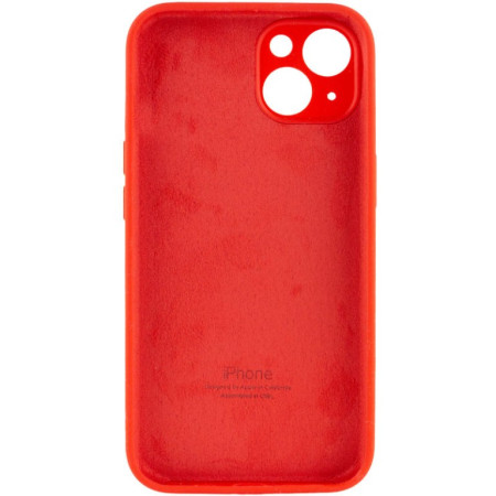 Чехол-силикон оригинал Full Camera Soft Matte iPhone 13 Red (Класс B)