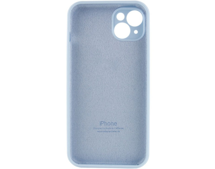 Чехол-силикон оригинал Full Camera Soft Matte iPhone 13 Pro (Голубой / Sweet Blue)
