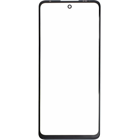 Стекло фронтальное c OCA-пленкой Motorola XT2135-2 Moto G60, черное  (Класс C)
