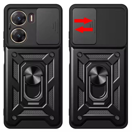 Чехол-силикон Camshield Serge Ring Magnet Xiaomi Poco X7 Pro Черный (Класс А)