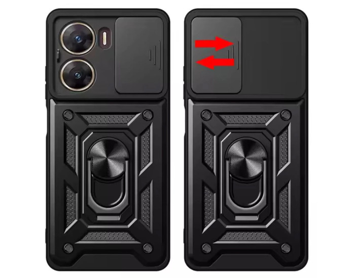 Чехол-силикон Camshield Serge Ring Magnet Xiaomi Poco X7 Pro Черный