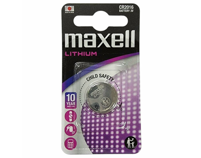 Батарейка CR2016 Maxell Lithium 3V 1bl