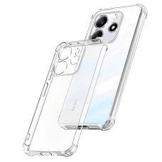 Чехол-силикон Getman Ease logo усиленные углы Redmi Note 14 4G, (UA/Europe) Прозрачный