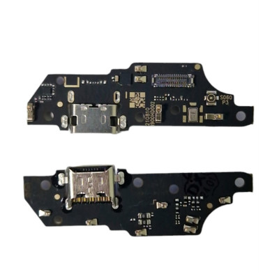 Шлейф для Motorola XT2155 Moto E20, конектора зарядки, мікрофона, з компонентами