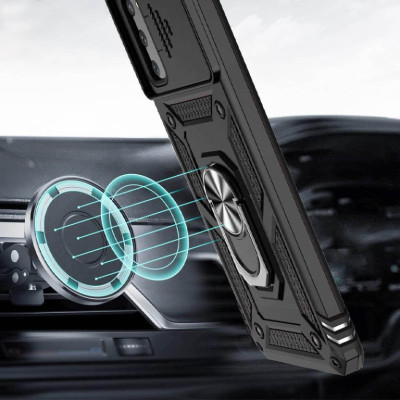 Чехол-Ударопрочный Camshield Serge Ring Samsung Galaxy S20 FE, Черный