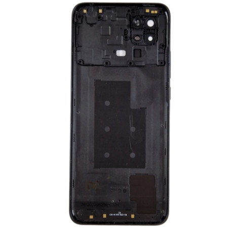 Задняя панель корпуса для Xiaomi Redmi 10C со стеклом камеры черная (Класс B)