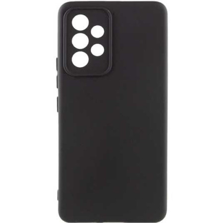 Чехол-силикон Getman Liquid Silk Full Camera Samsung A515 Galaxy A51 (Черный / Black) (Класс А)