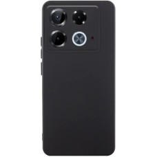 Чехол-силикон GETMAN Liquid Silk Full Camera для Infinix Note 40 Pro,Черный