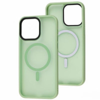 Чехол-силикон Matte Color with Magsafe для iPhone 13 Pro зеленый