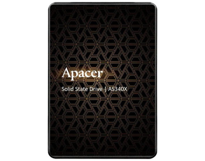 Накопичувач SSD диск Apacer AS340X 120GB 2.5" 7mm SATAIII 3D NAND (550/520 MB/sec) (Read/Write)