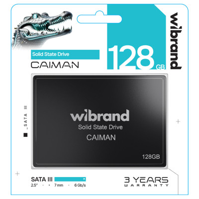 Накопитель SSD диск Wibrand Caiman 128GB 2.5" 7mm SATAIII Standard