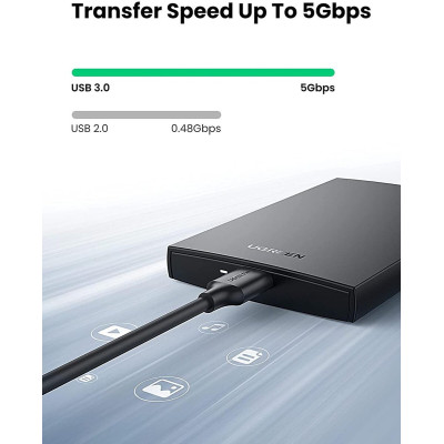 Зовнішній кишеня для накопичувача UGREEN CM237 USB 3.0 2.5Inch Hard Drive Box (UGR-60353)