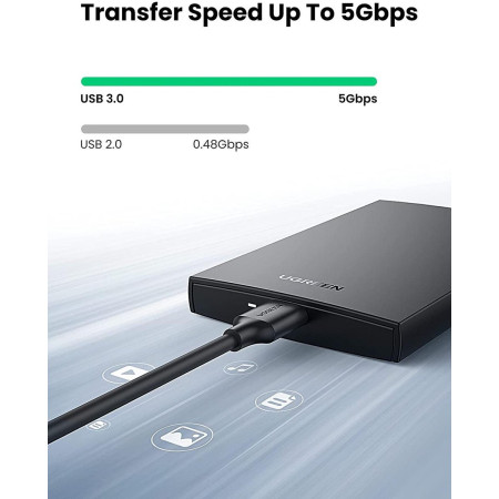 Внешний карман для накопителя UGREEN CM237 USB 3.0 2.5Inch Hard Drive Box (UGR-60353)