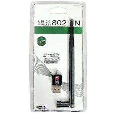 WiFi адаптер USB+Антена LV-UW03 802.11N (1200Mbps) (Класс А)