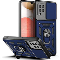 Чехол-Ударопрочный Camshield Serge Ring Samsung Galaxy A22 4G/M22/M32 , Синий