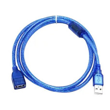 USB кабель (Удлинитель) AM/AF (Папа-Мама)  (5м) синий