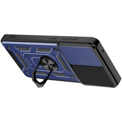 Чехол-Ударопрочный Camshield Army Ring Xaiomi Redmi Note 13 Pro 4G / Poco M6 Pro 4G (Синий / Blue)