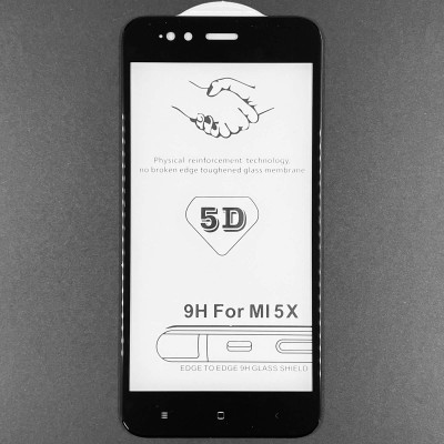 Защитное стекло Full Glue Xiaomi Mi 5X / Mi A1 Black