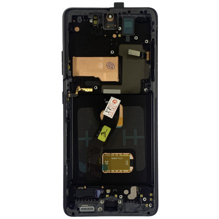 Дисплей с сенсорным экраном (модуль) Samsung G998 Galaxy S21 Ultra черный, с рамкой, оригинал (Класс B)