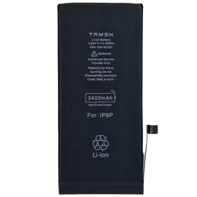 Аккумулятор Tamex iPhone 8 Plus 3400 mAh усиленная емкость