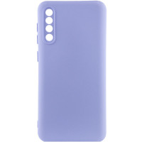 Чехол-силикон Getman Liquid Silk Full Camera Samsung Galaxy A50, A505, A30S, A307, A50S, A507 (Сиреневый / Lilac)
