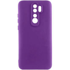 Чехол-силикон Getman Liquid Silk Full Camera Xiaomi Redmi Note 8 Pro фиолетовый