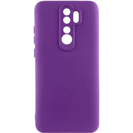 Чехол-силикон Getman Liquid Silk Full Camera Xiaomi Redmi Note 8 Pro фиолетовый