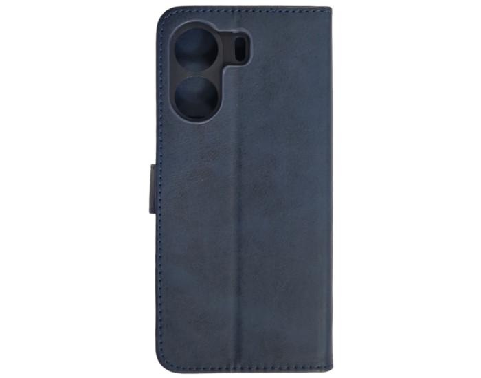 Чохол-книга Leather Folio Xiaomi Redmi 13C / Poco C65 Blue (магнітна застібка)