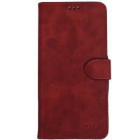 Чехол-книга Leather Folio Xiaomi Redmi 13C / Poco C65  Red (магнитная застежка)