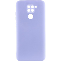 Чохол-силікон Getman Liquid Silk Full Camera Xiaomi Redmi Note 9 бузковий