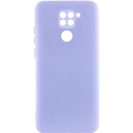 Чехол-силикон Getman Liquid Silk Full Camera Xiaomi Redmi Note 9 сиреневый