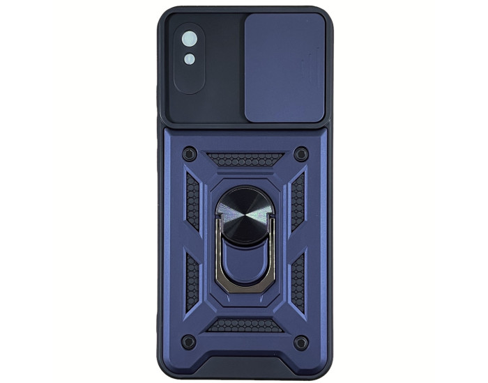 Чохол-Ударостійкий Camshield Serge Ring Xiaomi Redmi 9A, синій